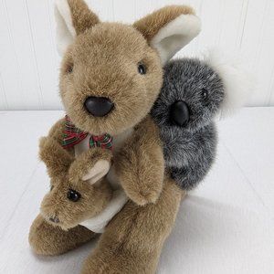 Uni Toys Kangaroo Baby Joey Koala Bear Plush 9" Stuffed Animal Uniring Australia